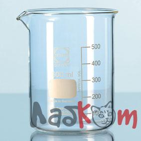 Стакан DURAN Group 2000 мл, низкий, с градуировкой, с носиком, стекло