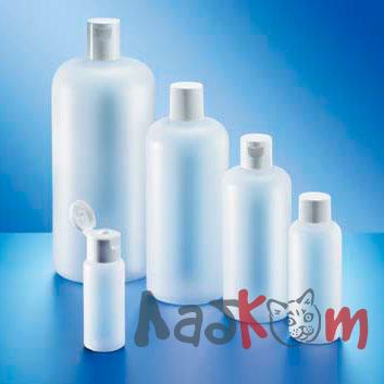 Бутыль Kautex 1000 мл, HDPE, круглая, естественный цвет, с винтовой флип-крышкой