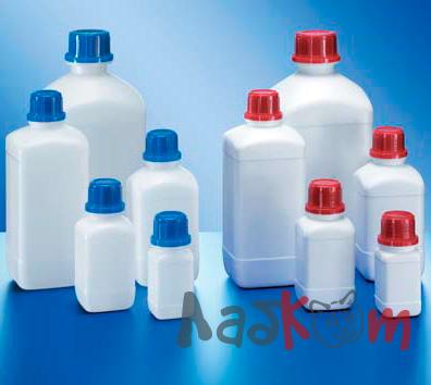 Бутыль Kautex узкогорлая 500 мл, HDPE, квадратная, 32 мм, белый цвет, без крышки