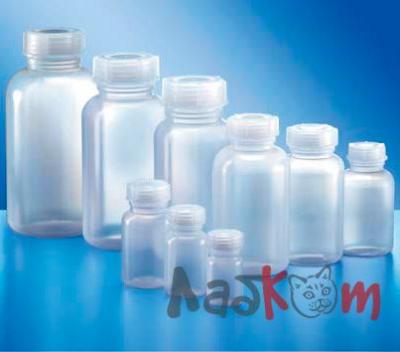 Бутыль Kautex широкогорлая 300 мл, LDPE, круглая, естественный цвет, с винтовой крышкой