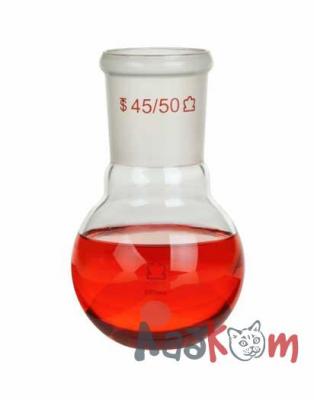 Колба плоскодонная Kimble 250 мл, прочная, 45/50, стекло