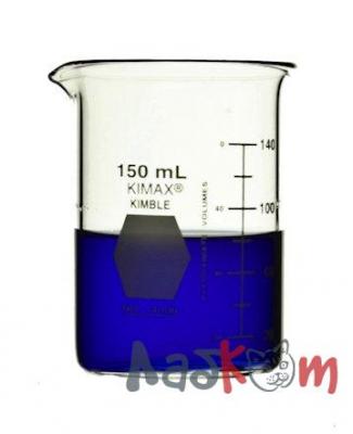 Стакан Гриффина Kimble 150 мл, низкий, с градуировкой, с носиком, стекло