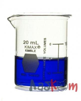 Стакан Гриффина Kimble 20 мл, низкий, с градуировкой, с носиком, стекло