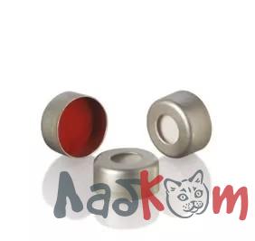 Алюминиевая обжимная крышка с предварительно разрезанной ПТФЭ/СИЛИКОНОВОЙ прокладкой, 11мм