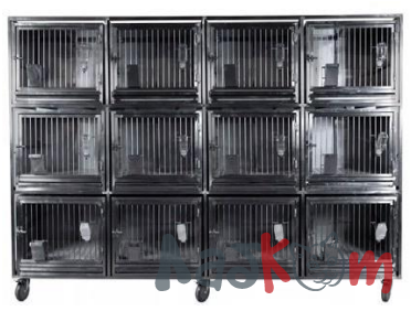 Модуль из 12 клеток для лабораторных кроликов CL-1270.4