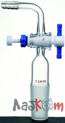 Адаптер с игольчатым краном (угол 90°) 24/40 A722440