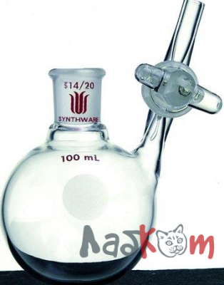 Реакционная колба со стеклянным краном 100 мл 24/40 F534100