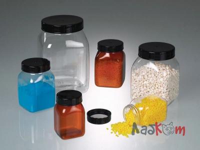 Бутыль Burkle широкогорлая, квадратная, PVC, 2000 мл