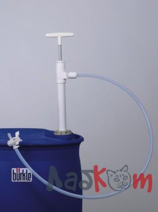 Насос для бочек Burkle Ultrapure с гибкой сливной трубкой, глубина погружения 95 см